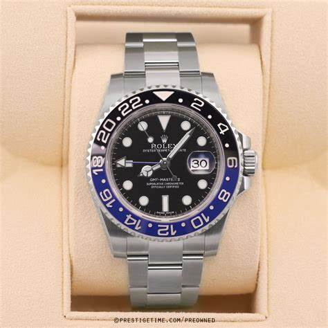 rolex batman vs pre owned.